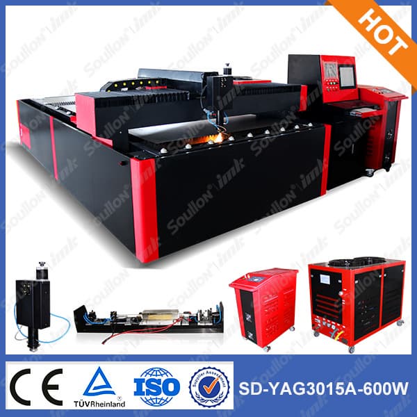 YAG 3015-600w metal laser cutting machine